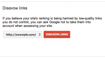 google disavow links