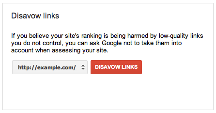 google disavow links